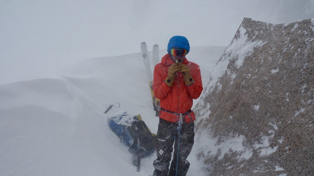 Caffeine as Ergogenic Aid in Mountain Sports - Jacob Dans on a ski traverse