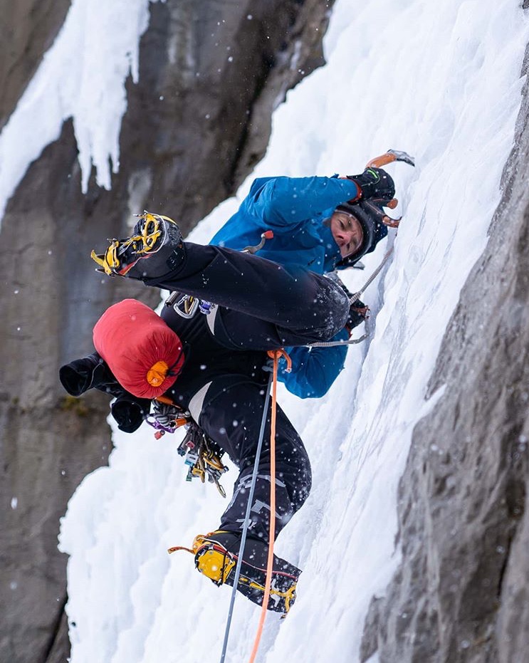 Seth Keena Ice Climbing