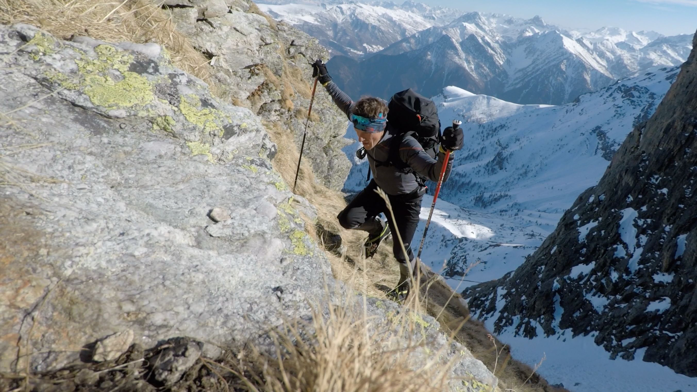 Alpinist David Goettler doing a muscular endurance workout while training for mountaineering